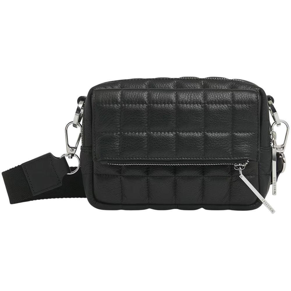 Whistles Black Quilted Bibi Crossbody Bag